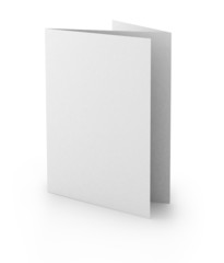 blank card, isolated on white