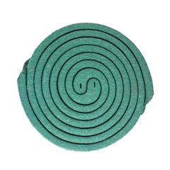 Mosquito coils isolated on white