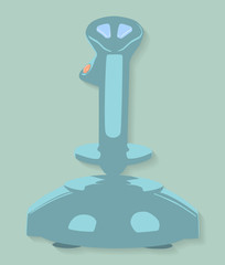 Video game controller joystick. Vector illustration. EPS10