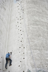Herausforderung beim Silo Climbing in Burgstaaken auf Fehmarn
