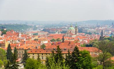 Obraz premium View of Mala Strana in Prague, Czech Republic