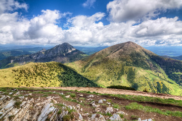 Spring mountains - Stoh and Rozsutec hill-Little Fatra-Slovakia