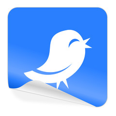 twitter blue sticker icon
