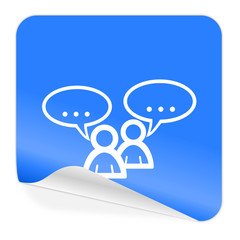 forum blue sticker icon