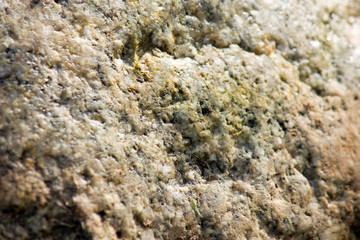 Wet stone surface