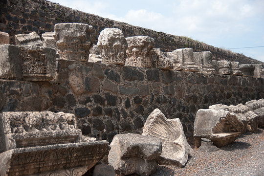 Churches and ruins in Capernaum