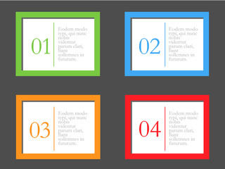 Infographic progress icons