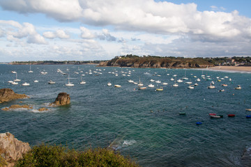 Saint Lunaire vu de la Pointe du Décollé en Bretagne