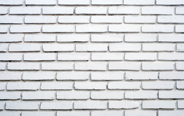 Obraz premium White brick wall texture.
