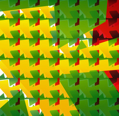 Abstract Brasil Colored Design