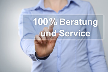 Beratung u. Service 100 %