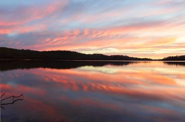 Stof per meter Pretty sunrise Narrabeen Lakes NSW Australia © Leah-Anne Thompson