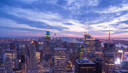 Fotobehang New York City financial district © Mike Liu