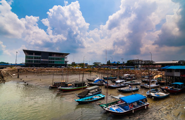 Boats parking port klang
