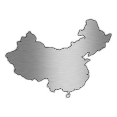 High detailed vector map - China.