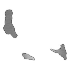 High detailed vector map - Comoros.
