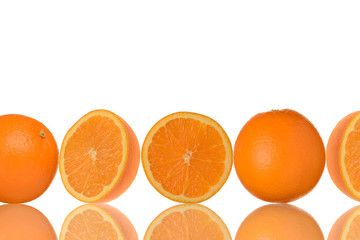 オレンジの断面