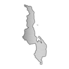 High detailed vector map - Malawi.
