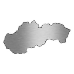 High detailed vector map - Slovakia.