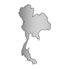 High detailed vector map - Thailand.