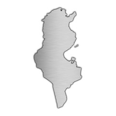High detailed vector map - Tunisia.