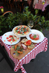 Obraz premium Italie - Menu touristique