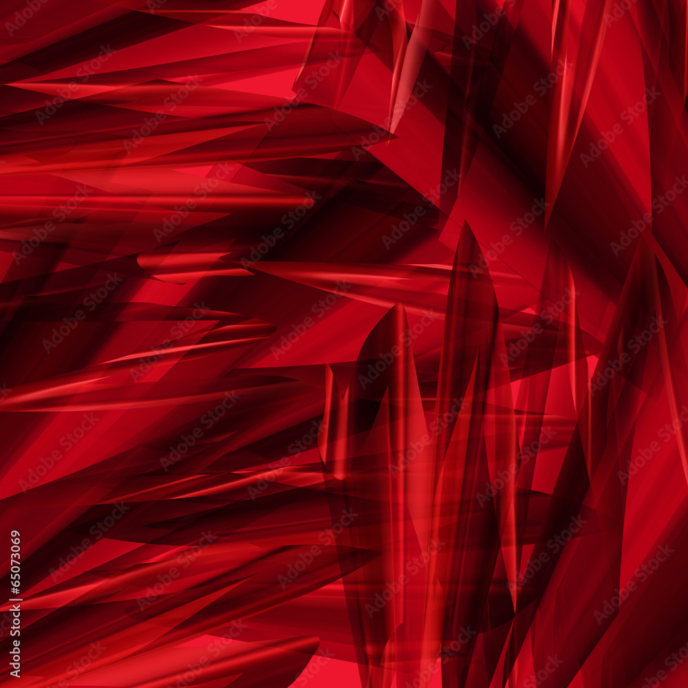 Poster angular red abstract