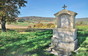 Obraz premium in der Urlaubsregion Bayerische Rhön bei Fladungen