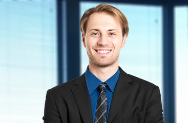 Smiling businessman portrait
