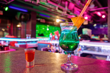 cocktail at bar