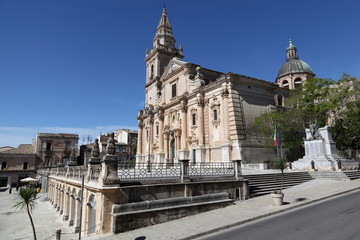 Fototapeta na wymiar Katedra Ragusa, Kościół Świętego Jana Chrzciciela