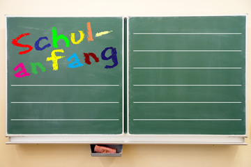 Kreidetafel - Schulanfang
