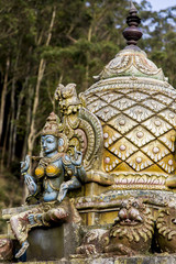 Fototapeta na wymiar Sitha Amman Temple in Nuwara, Sri Lanka