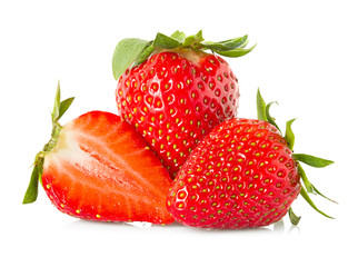 strawberries isolated