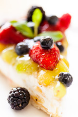 cake with fresh berries