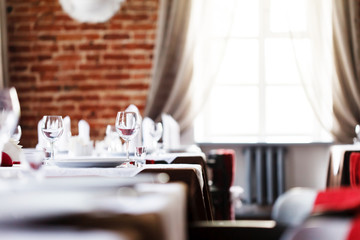 tables set for meal