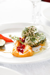 chicken cutlets with vegetables