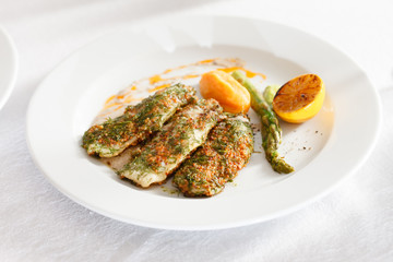 roasted fish with pumpkin