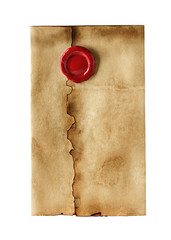 old, vintage envelope isolated