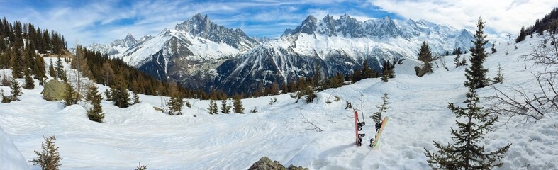 Fototapeta na wymiar Chamonix panorama