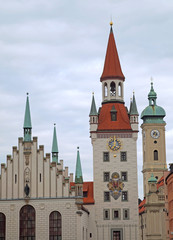Fototapeta premium Das alte Rathaus in München