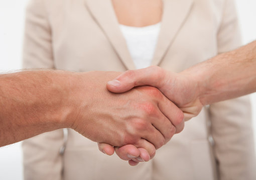 Business Colleagues Shaking Hands
