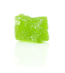 Sweet Candied Fruit closeup, isolated