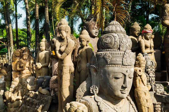 Hindu Statues At Factory