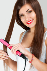 Hairdressing. Hair Straightening Irons