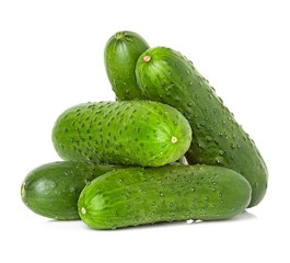 Cucumbers isolated