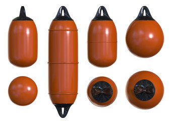 Buoy and fenders for boat protection