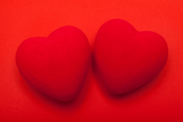 Red hearts