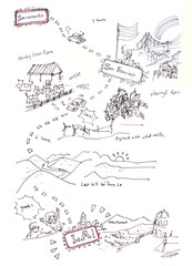 road trip California illustration