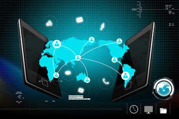 Social networking in  digital tablet